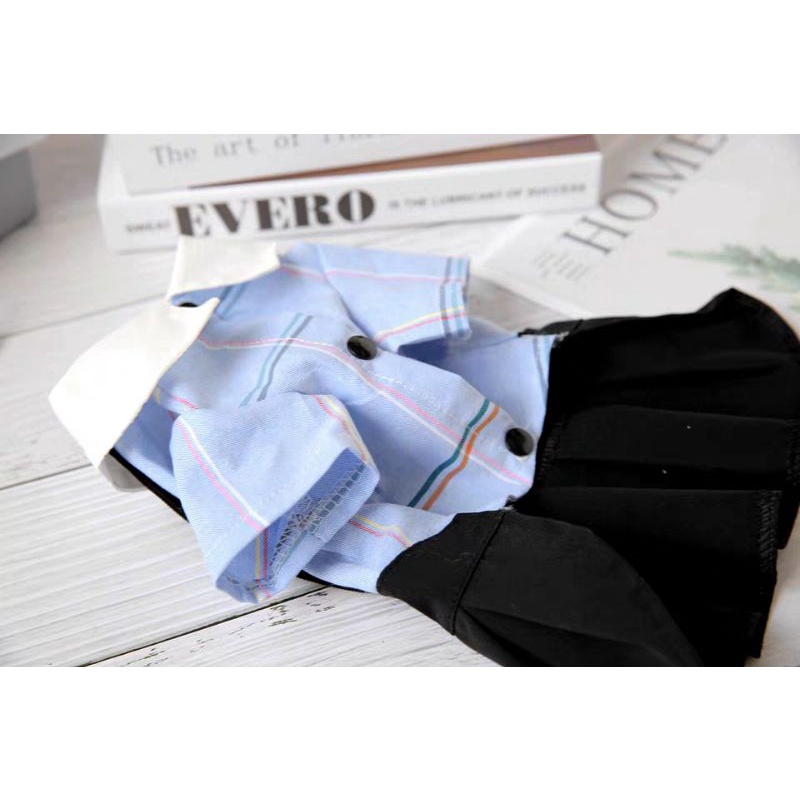 Áo Váy Cho Chó Mèo Thú Cưng Đính Nơ Kiểu Áo Yếm Dễ Thương Lịch Sự