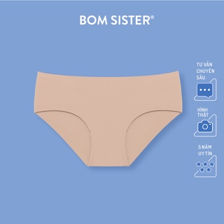 Quần lót su đúc cắt viền màu trơn đáy may BOM SISTER Q0408