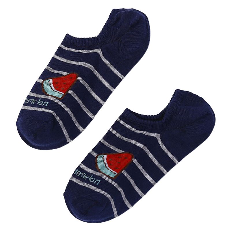 Đôi Vớ Thuyền Chống Trượt In Hình Trái Cây Hoạt Hình Cho Nữ