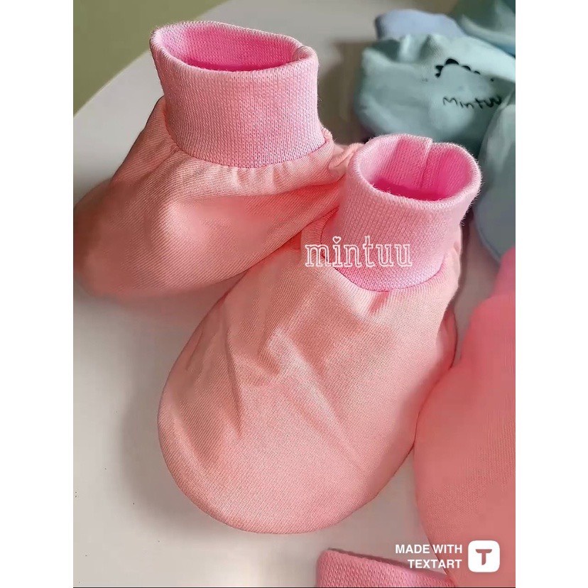 Set Bao Chân + Bao Tay Nguyên Sét Hình Mèo Thỏ