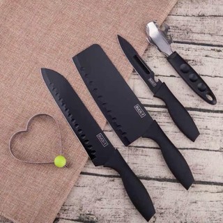 Bộ Dao 5 Món BUCK BLACK Đa Năng