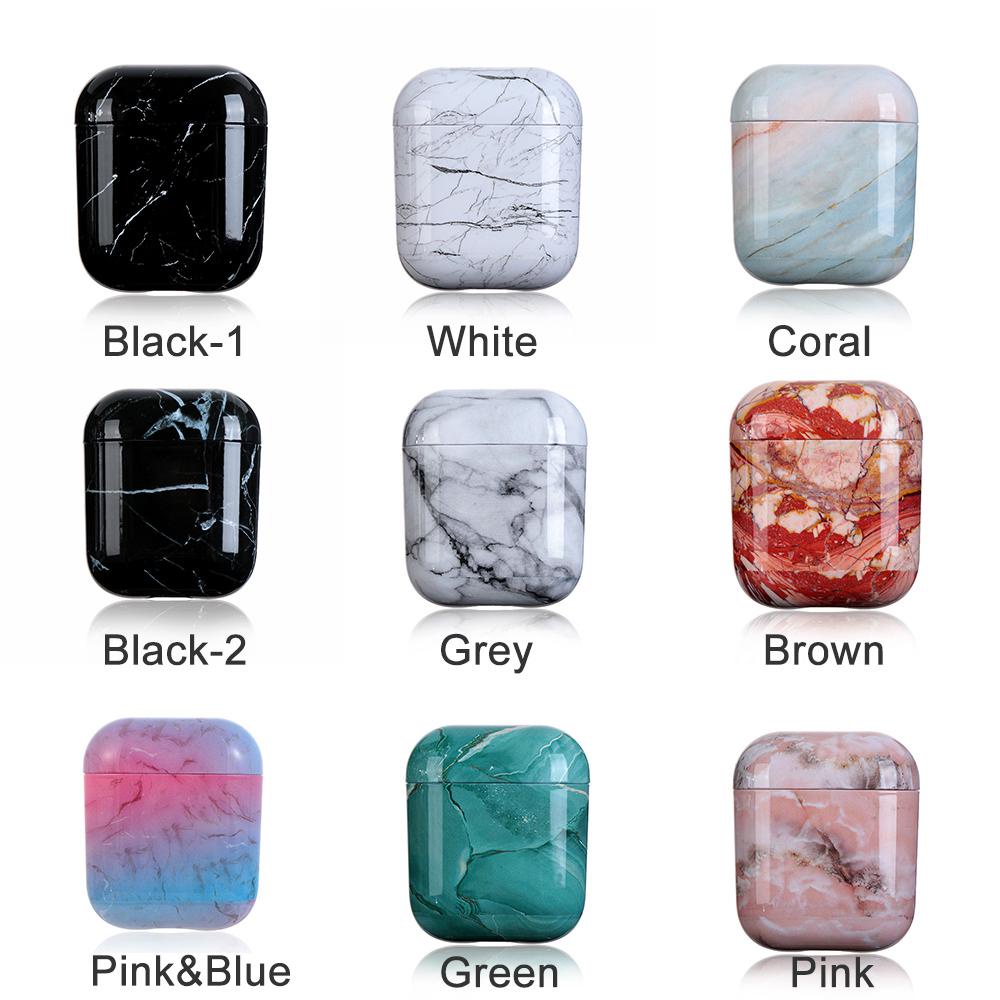 JONYE Vỏ Bảo Vệ Hộp Sạc Tai Nghe Apple AirPods 1 2 Không Dây Chống Sốc Vân Đá Cẩm Thạch