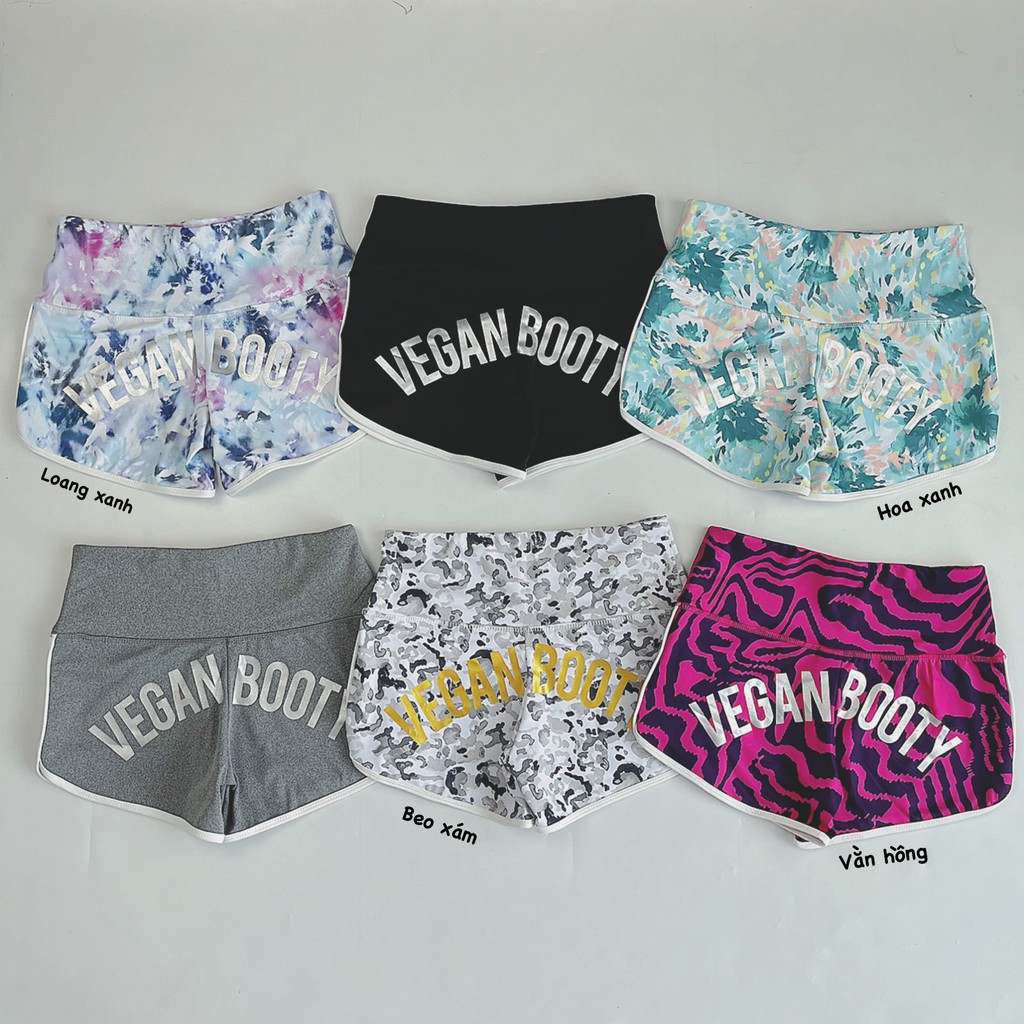 QUẦN ĐÙI VEGAN BOOTY CẠP CAO GEN BỤNG IN NHŨ SIÊU HOT