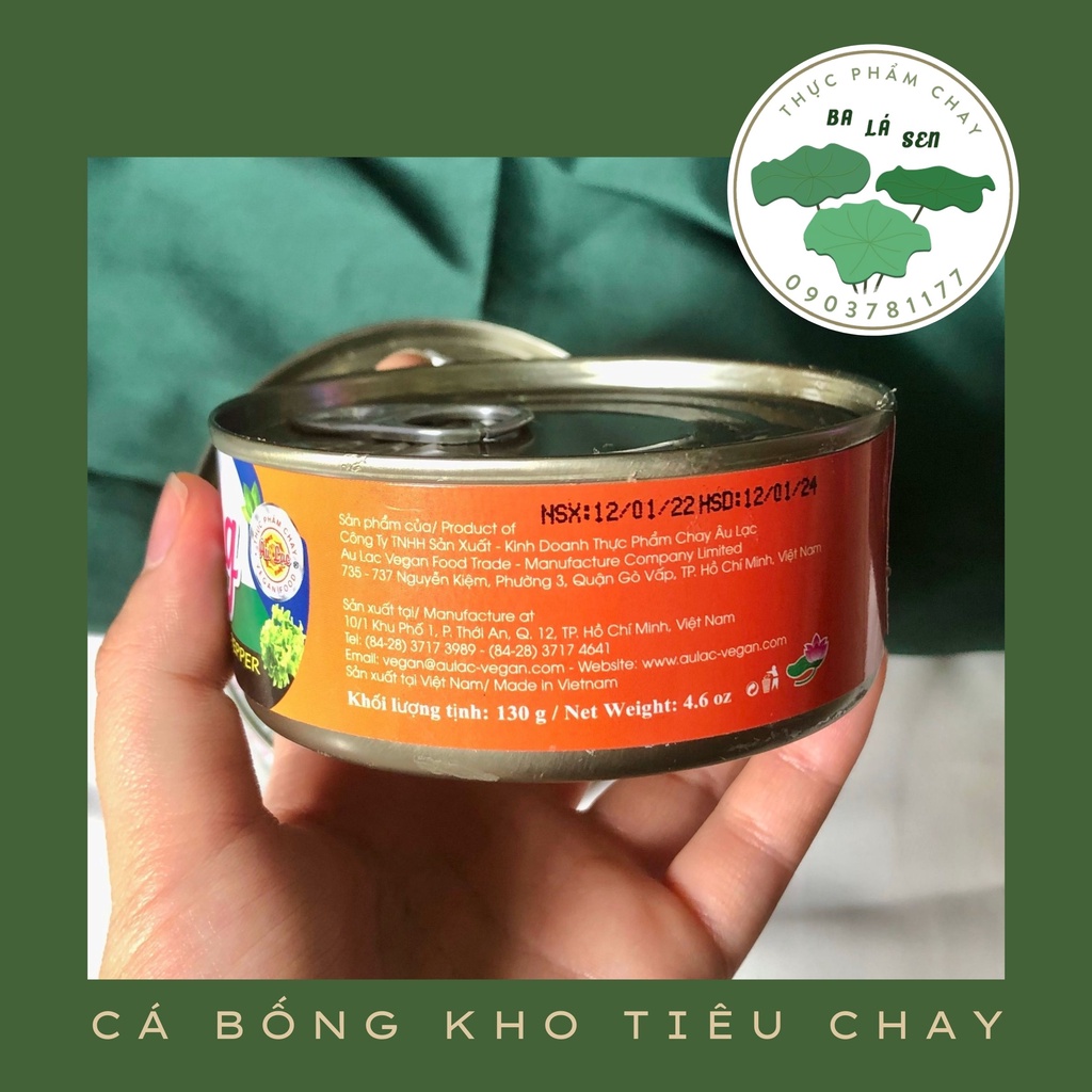 Cá bống kho tiêu Âu Lạc chế biến sẵn đóng hộp bảo quản lâu 130gr