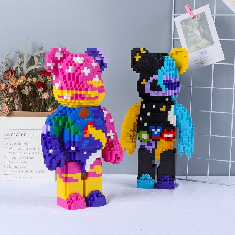 ĐỒ CHƠI LẮP RÁP BEARBRICK SIZE LỚN HÀNG MỚI NHẤT BỘ ĐỒ CHƠI LẮP RÁP 3D TƯ DUY TRÍ TUỆ DÙNG TRƯNG BÀY