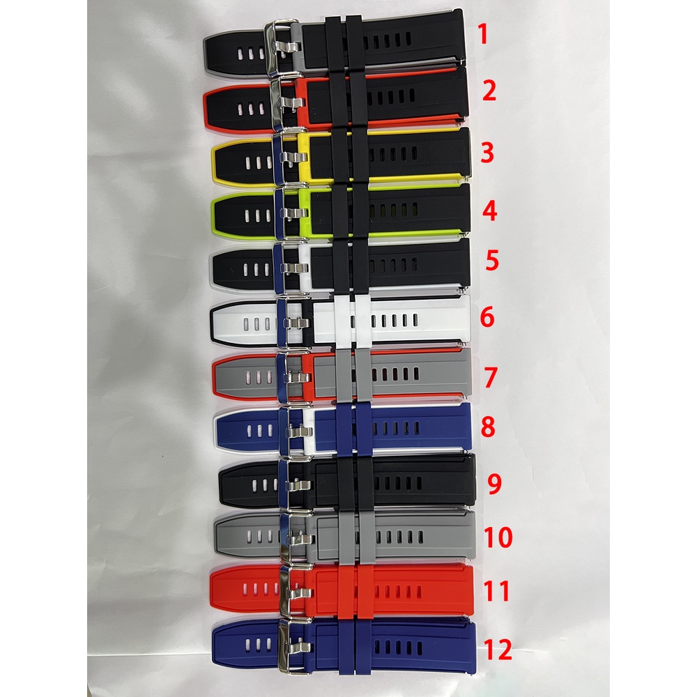 Dây Đeo Silicon Hai Màu Cho Đồng Hồ Thông Minh TicWatch Pro 3 GPS