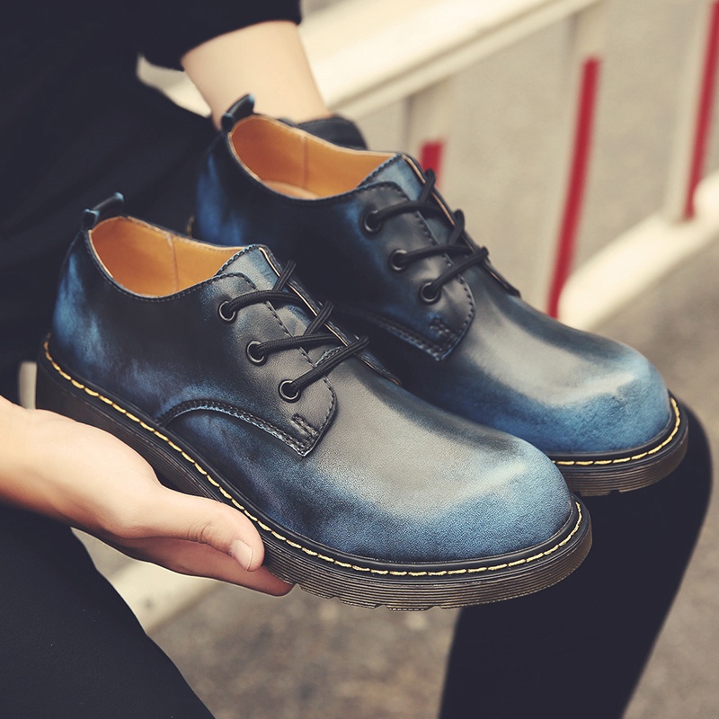 Size 35-48 Dr. Giày Bốt Martin Bằng Da Bò Cổ Điển Thời Thượng Cho Cặp Đôi