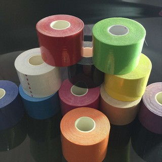 6 cuộn băng dán cơ thể co dãn 5mx5cm ( 6 màu )