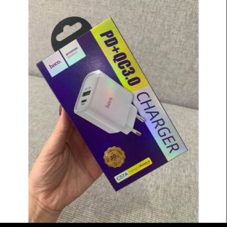 Củ sạc hoco c57a - hỗ trợ sạc nhanh qc3.0 - hàng chính hãng - c57