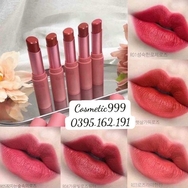 (auth 100% )Son thỏi lì Black Rouge Rose Velvet Lipstick hàn quốc - cosmetic999