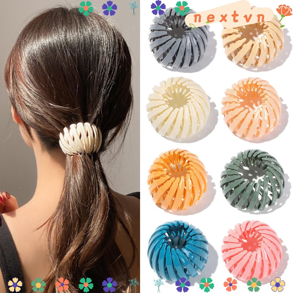 Kẹp Tóc Dạng Tổ Chim Nhiều Màu Sắc Phong Cách Cổ Điển Cho Nữ