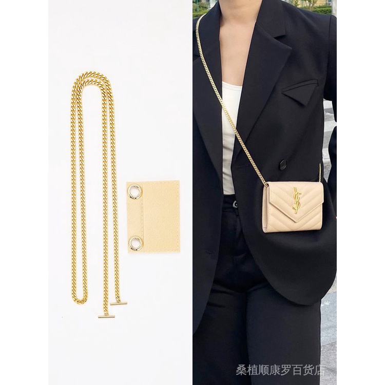 Hàng Có Sẵn Bán Chạy Giao Hàng Nhanh Chóng Túi Đeo Chéo Vai Đựng Thẻ Lamborgh Vatican Laurent Phối Dây Xích Kim Loại DIY ysl