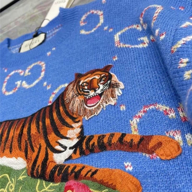 Hàng Có Sẵn!Gucci!Áo Khoác Cardigan Dệt Kim Cổ Chữ V Thiết Kế Mới Thời Trang Dành Cho Cặp Đô