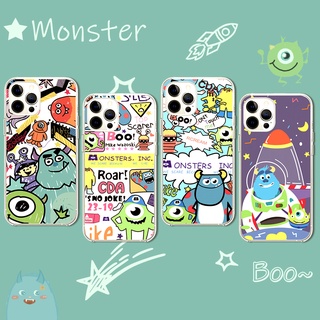 Ốp điện thoại silicon dẻo in họa tiết graffiti hình quái vật đáng yêu cho Samsung Galaxy Note 20 Ultra 5G/Note 8 9 10+