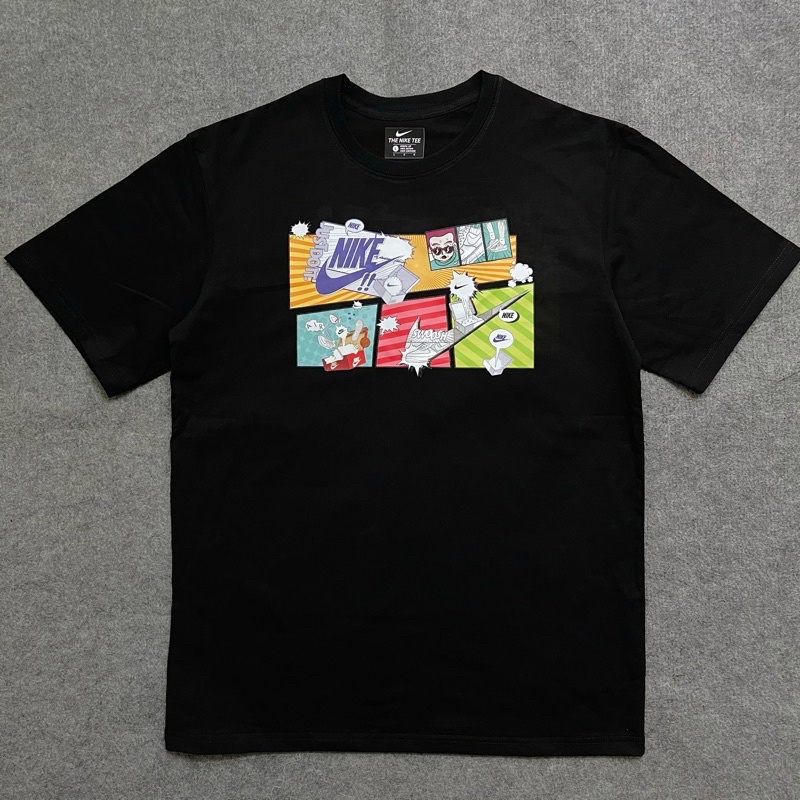 Áo thun NK Manga, áo thun họa tiết, form rộng tay lỡ. Chất cotton mịn dày dặn