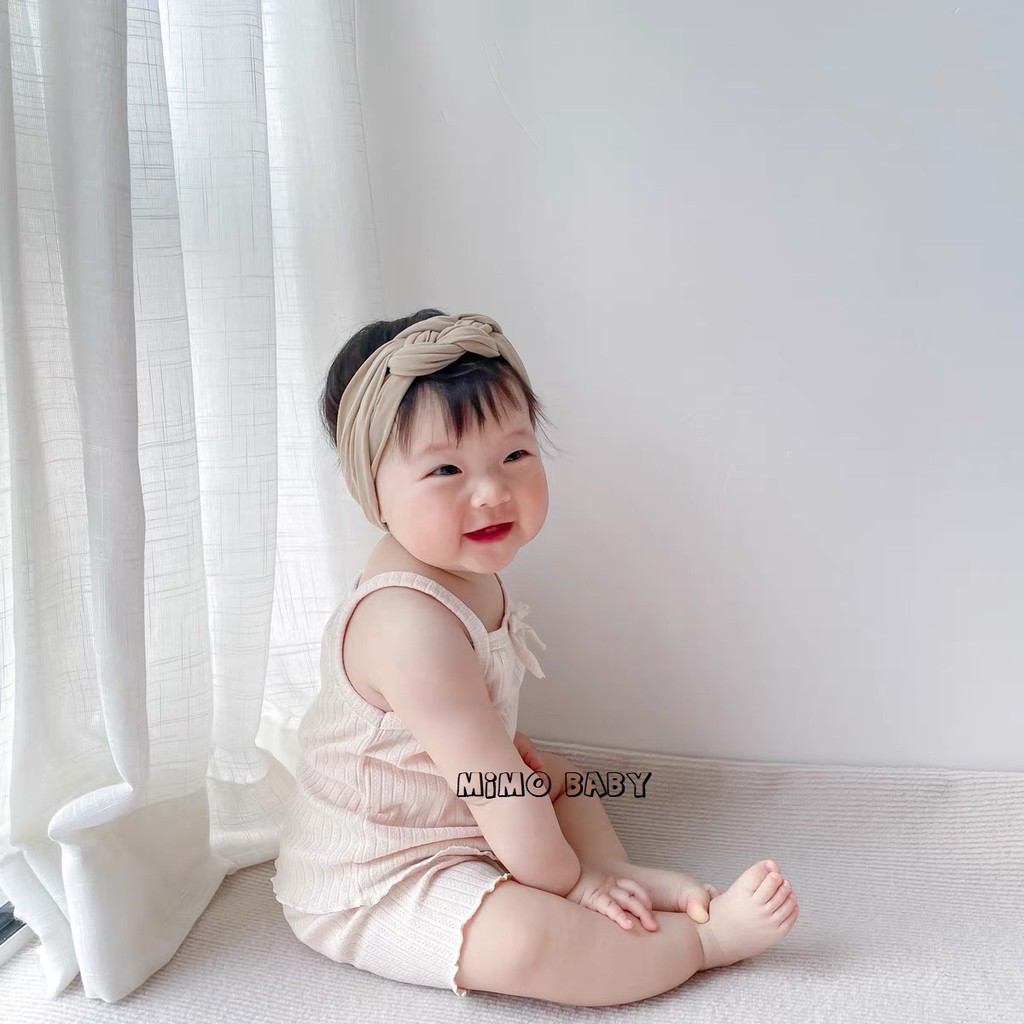 Băng đô bản to bện kết thừng Mimo baby cho bé BD19