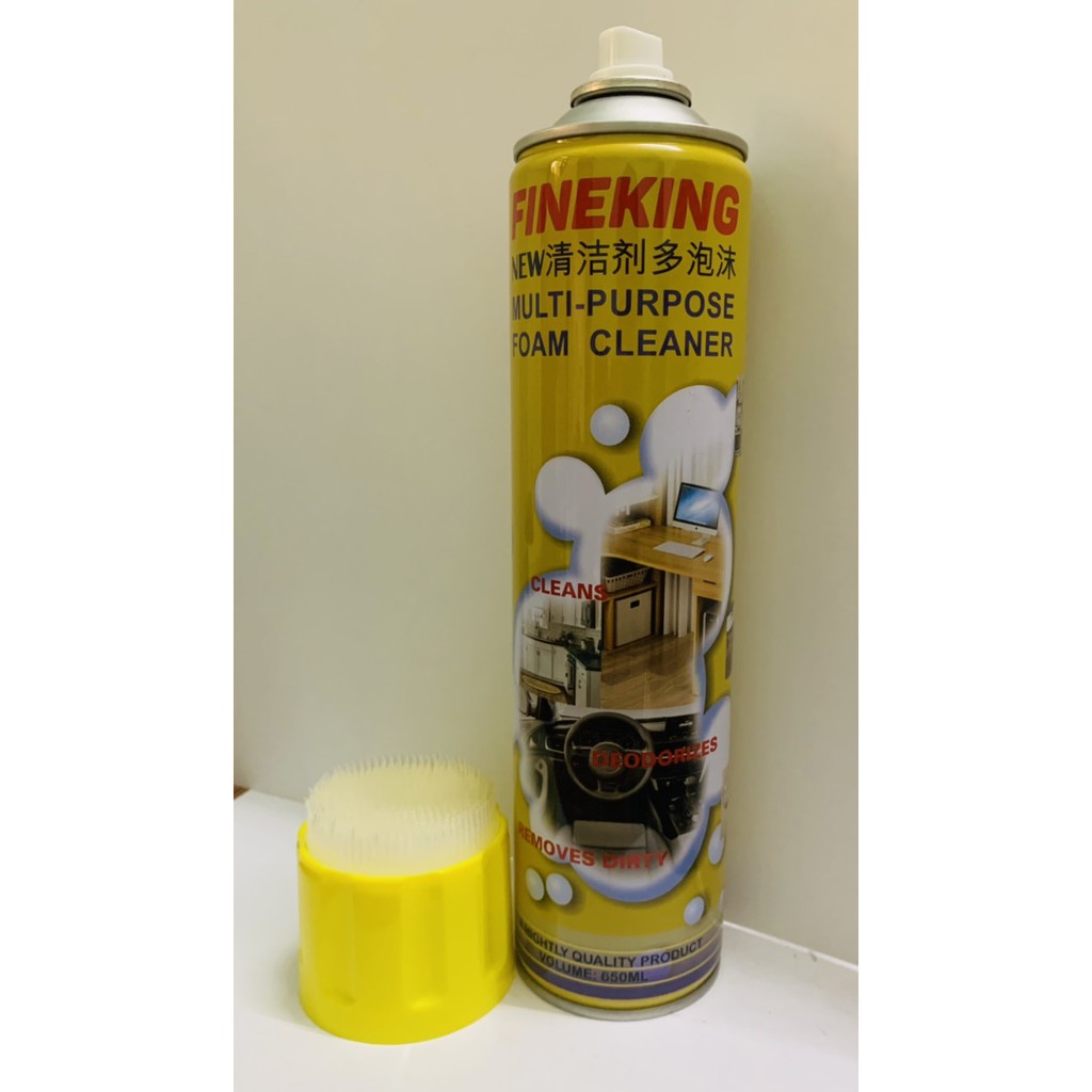 Chai vệ sinh ghế da, vải nỉ cho ô tô FINEKING 650ml