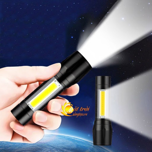 Đèn pin Police siêu sáng T6 không sạc sài pin dòng siêu bền siêu tiện lợi 3 chế độ sáng