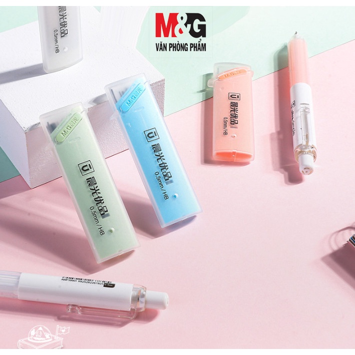 Combo 2 hộp Ngòi bút chì bấm HB 0.5mm M&G ASL37402 dùng cho chì bấm