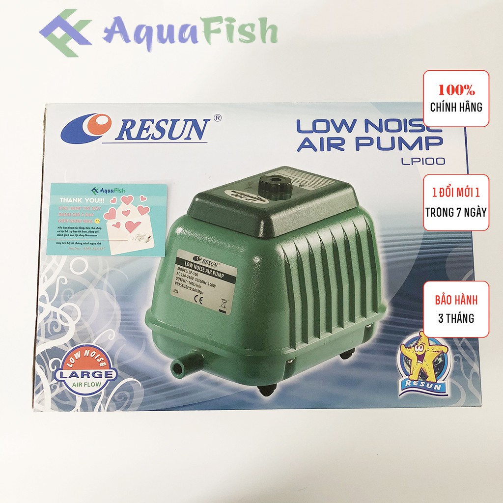 Máy Sục Khí Resun LP 100 Chuyên Dụng Cho Hồ Cá Koi, Bể Cá Rồng (tiếng ồn thấp, tiết kiệm điện)