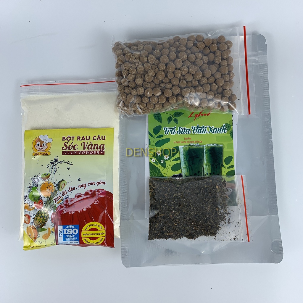 Set trà sữa thái xanh, Trà sữa thái đỏ, Trà sữa phúc long, Trà sữa trân châu đường đen thạch rau câu | BigBuy360 - bigbuy360.vn