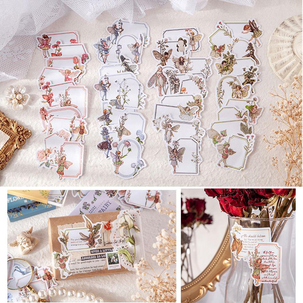 Set 30 Tấm Giấy Trang Trí Lưu Bút / Sổ Lưu Niệm Hình Khu Vườn Cổ Tích