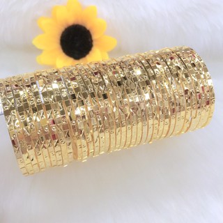 Vòng tuần vàng non cao cấp 7 chiếc có khóa gài mạ vàng 18k cao cấp Midoshop VX23091902 – Đem lại bình an tài lộc cho bạn