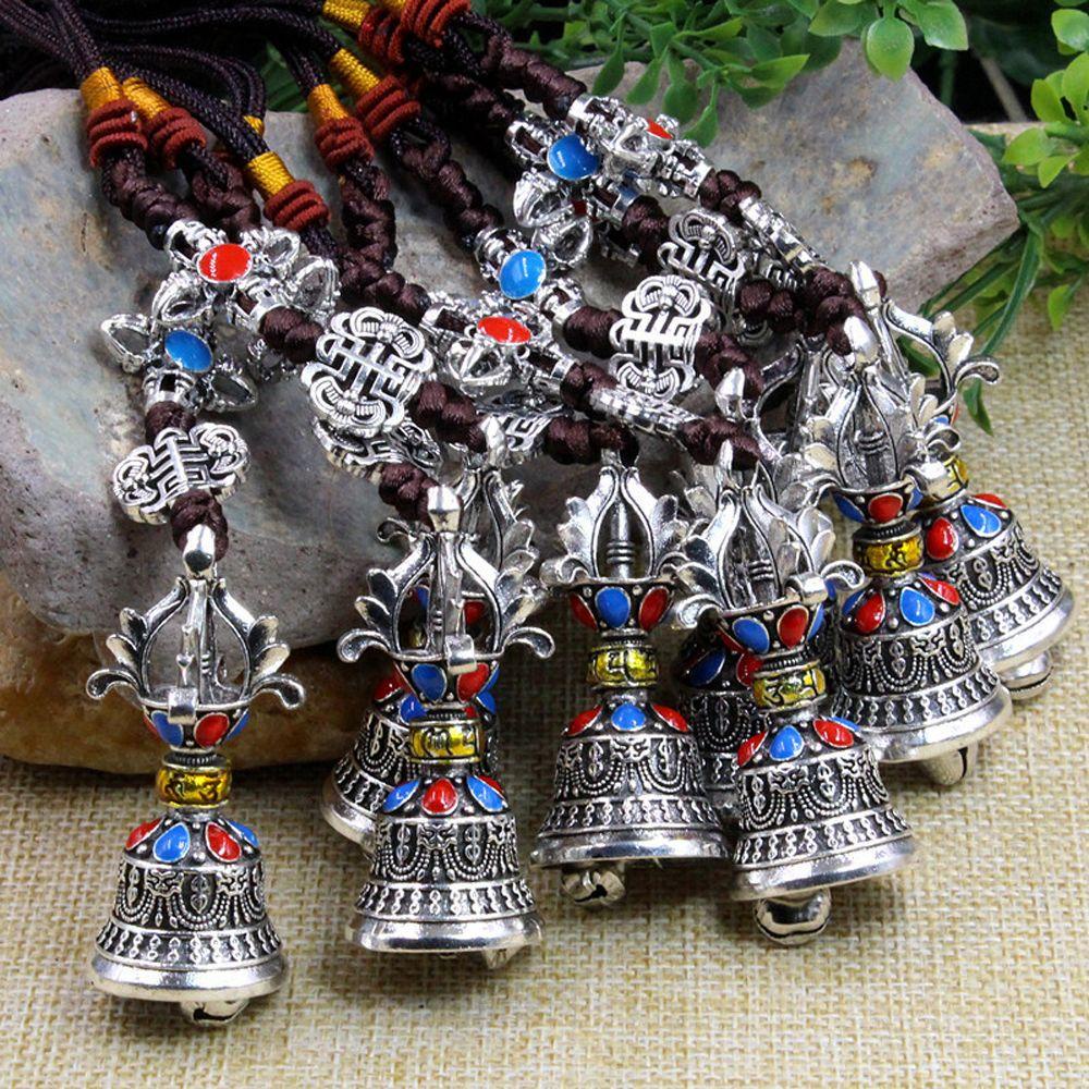 Vajra Chuông May Mắn Dây Thừng Bện Treo Túi Xách Hình Quỷ Làm Thủ Công DIY