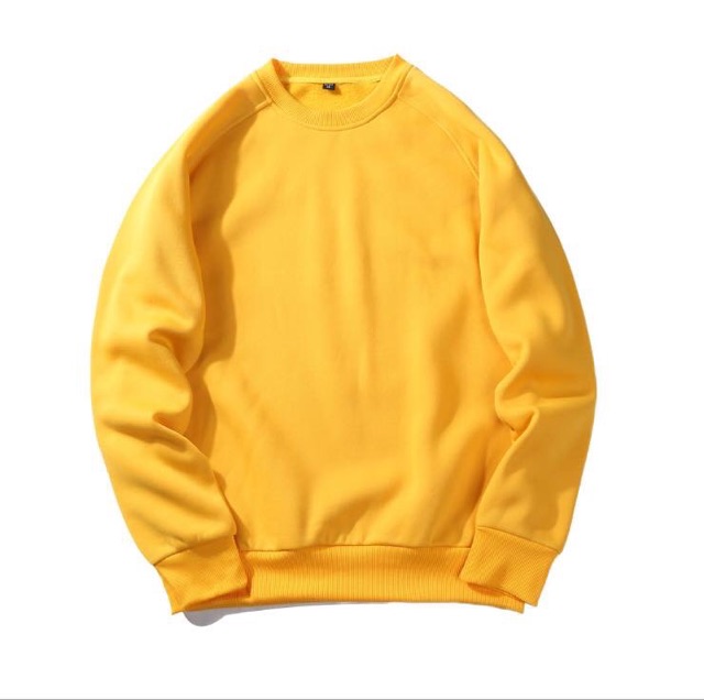 Áo Sweater trơn chất nỉ bông đủ màu phom rộng | BigBuy360 - bigbuy360.vn