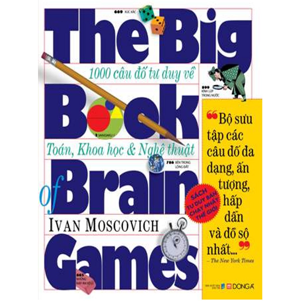 Sách - The Big Book Of Brain Games - 1000 Câu Đố Tư Duy Về Toán, Khoa Học & Nghệ Thuật