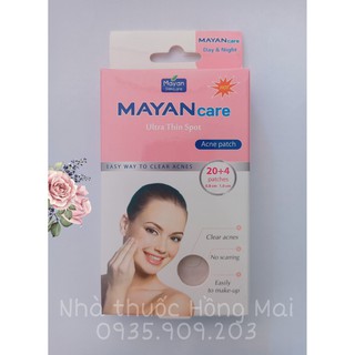 MIẾNG DÁN MỤN MAYAN CARE ULTRA THIS SPOT ACNE PATCH (Hộp 20+4 miếng)
