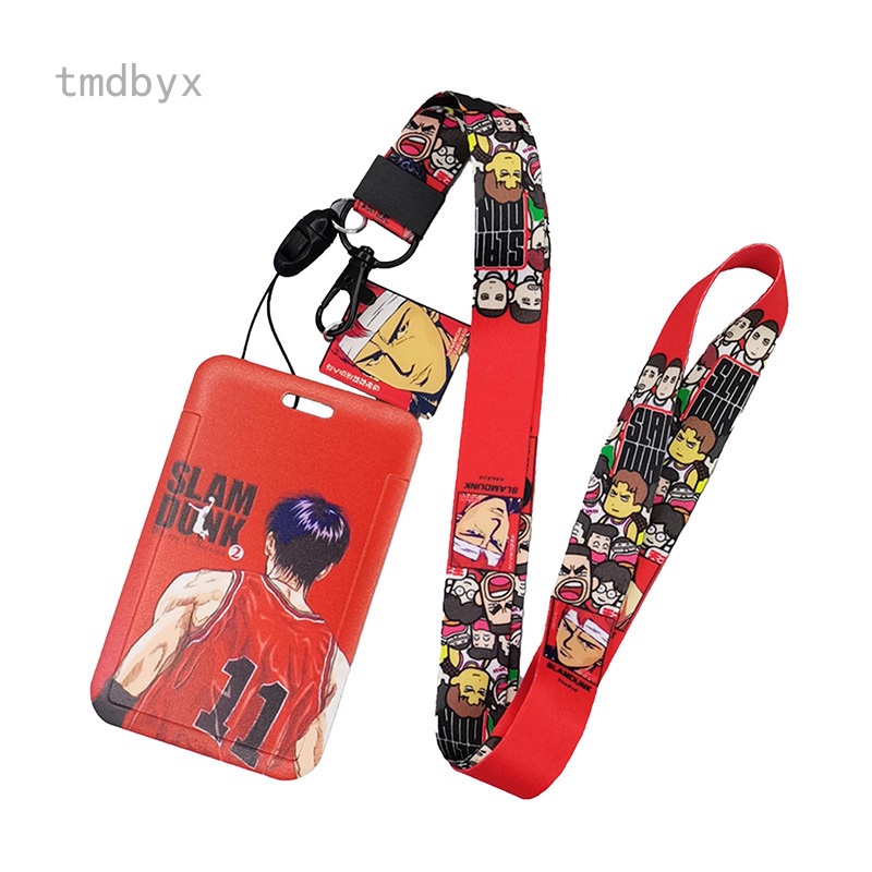 Tmdbyx 1 Set Bao Đựng Thẻ Id / Móc Khóa / Dây Đeo Cổ Họa Tiết Anime Slam Dunk Kaede Rukawa