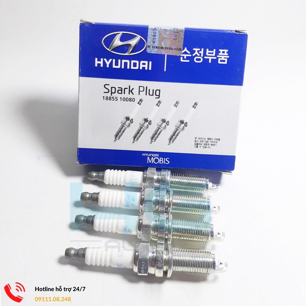 Bugi NGK iridium chân dài (bugi dành cho ô tô) Sử dụng cho Kia, Hyundai mã 18855-10080 -Hgauto