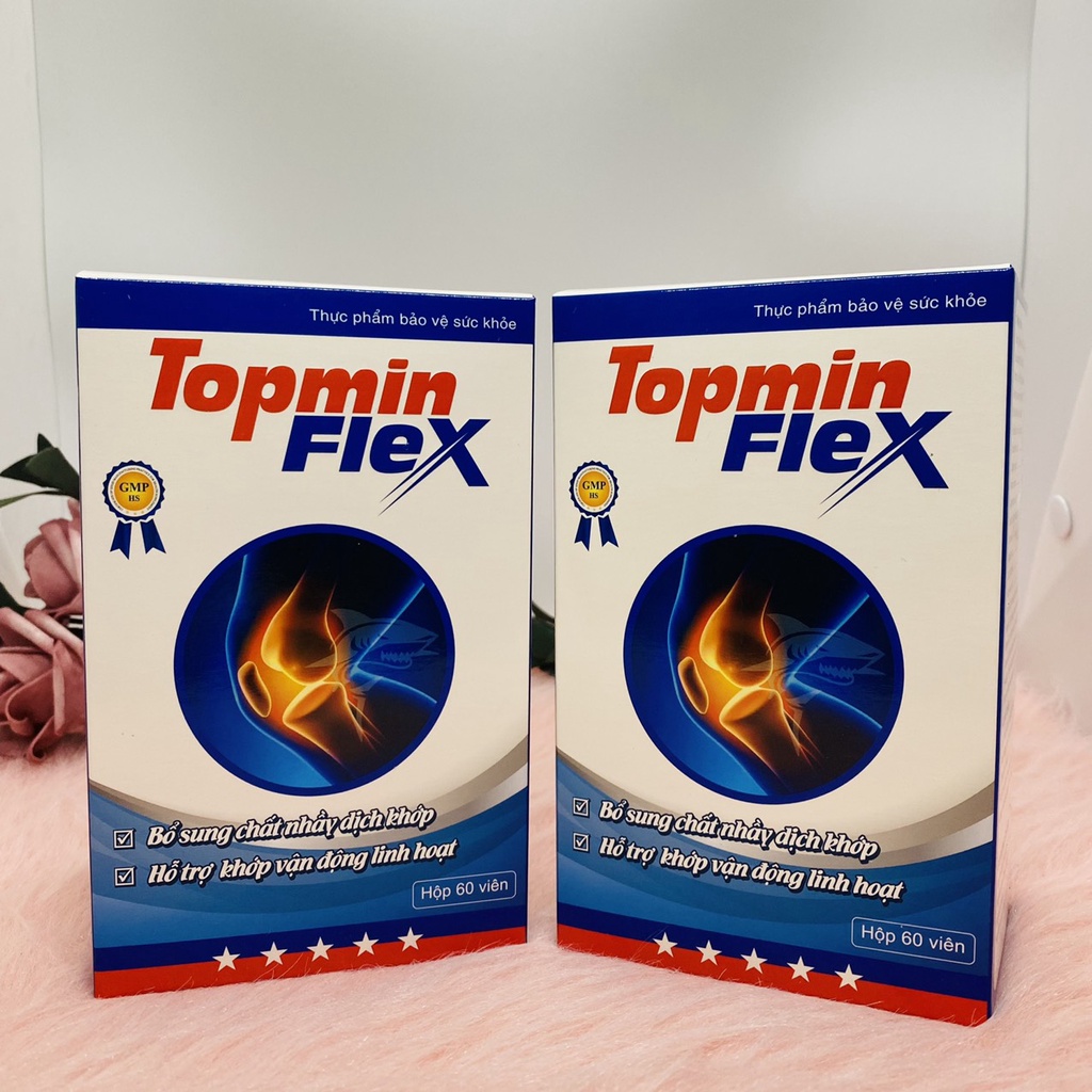 Xương khớp Topmin Flex hộp 60 viên giúp bôi trơn khớp, giảm viêm khớp hiệu quả