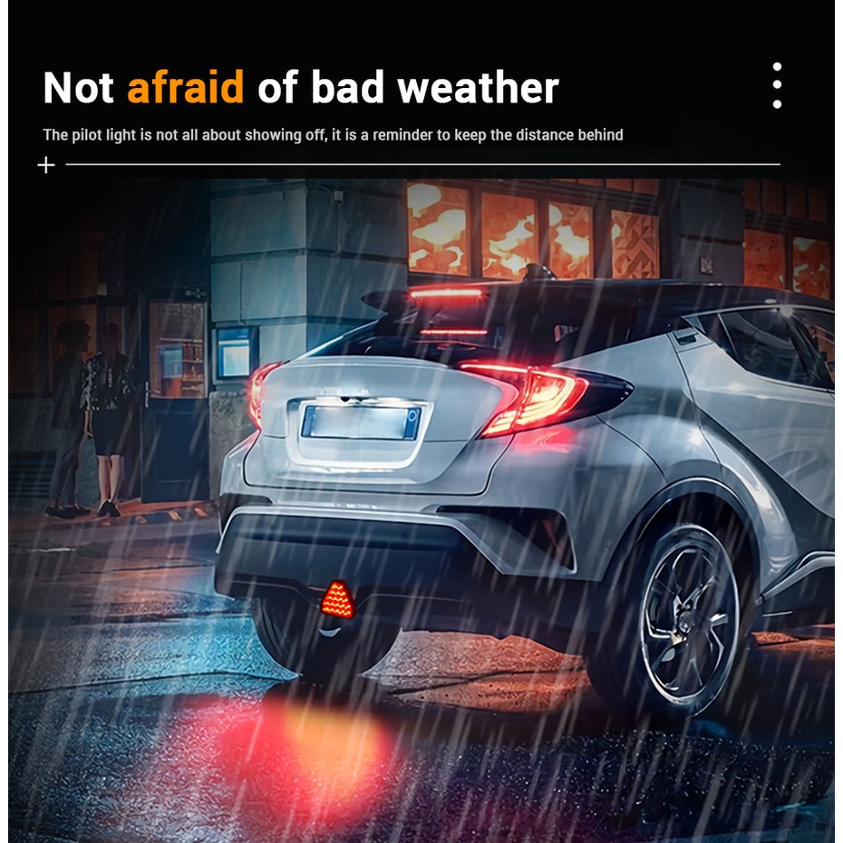 Đèn LED Cảnh Báo Gắn Đuôi Xe Hơi Chống Thấm Nước Chống Va Chạm