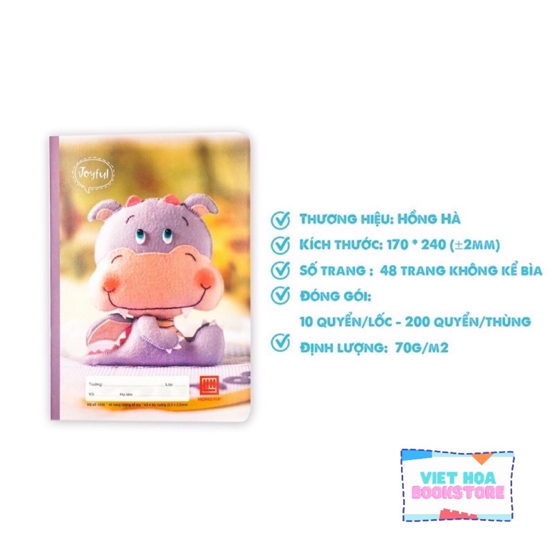 Vở 4 Ô ly Hồng Hà 48 Trang 4 Sao