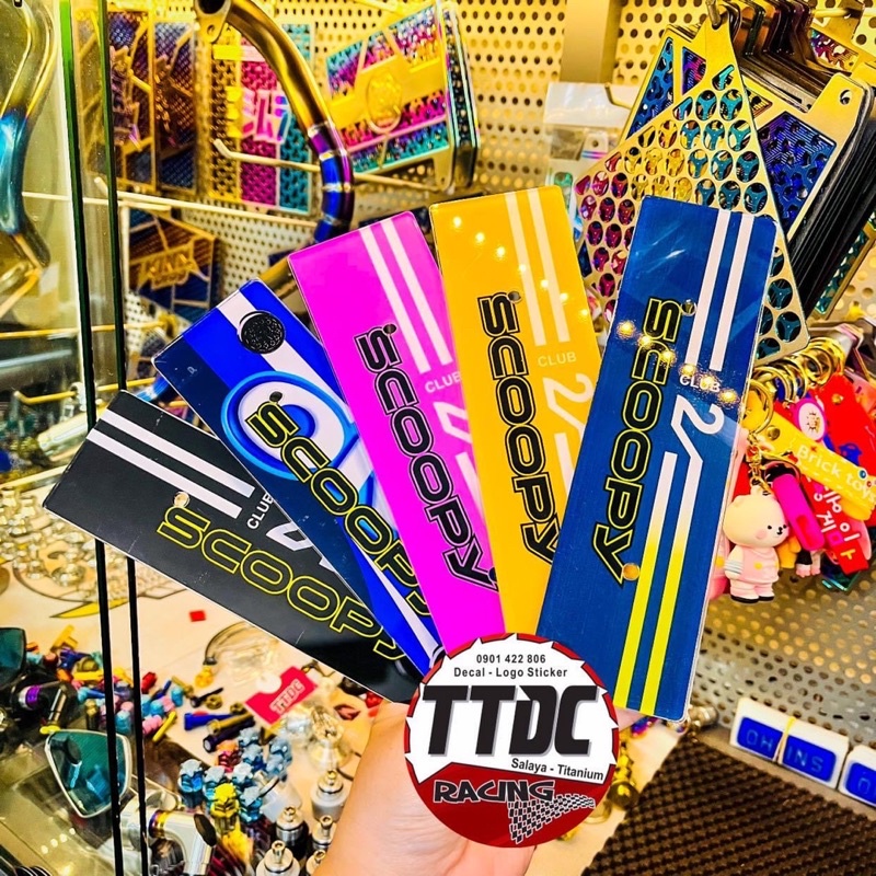 Bảng Tên gắn xe Scoopy ✌✌✌ Tặng kèm ốc