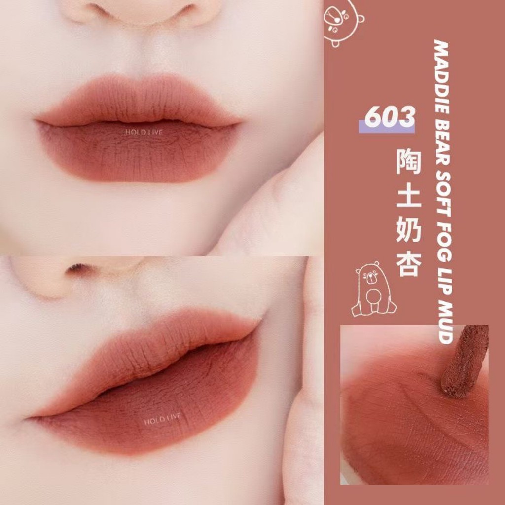 Son kem tím HOLD LIVE gấu tím mềm mịn sương khói Maddie Bear Soft fog Lip Mud Holdlive HL460 | WebRaoVat - webraovat.net.vn