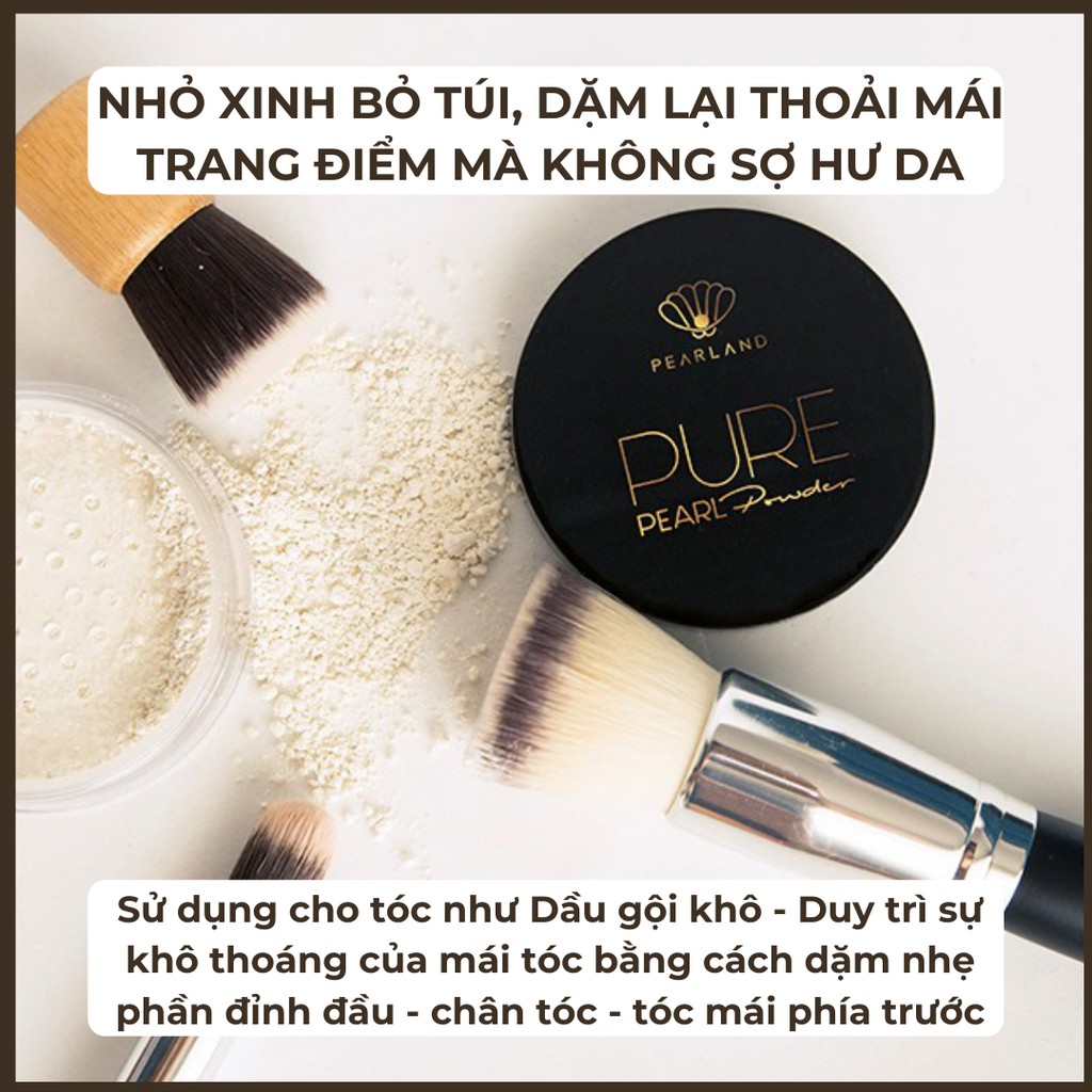 Phấn Phủ Dưỡng Da Kiềm Dầu Chứa 100% Bột Ngọc Trai Nano PearLand