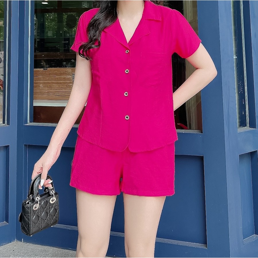 Set bộ Linen dạo phố năng động S04- Lady Fashion