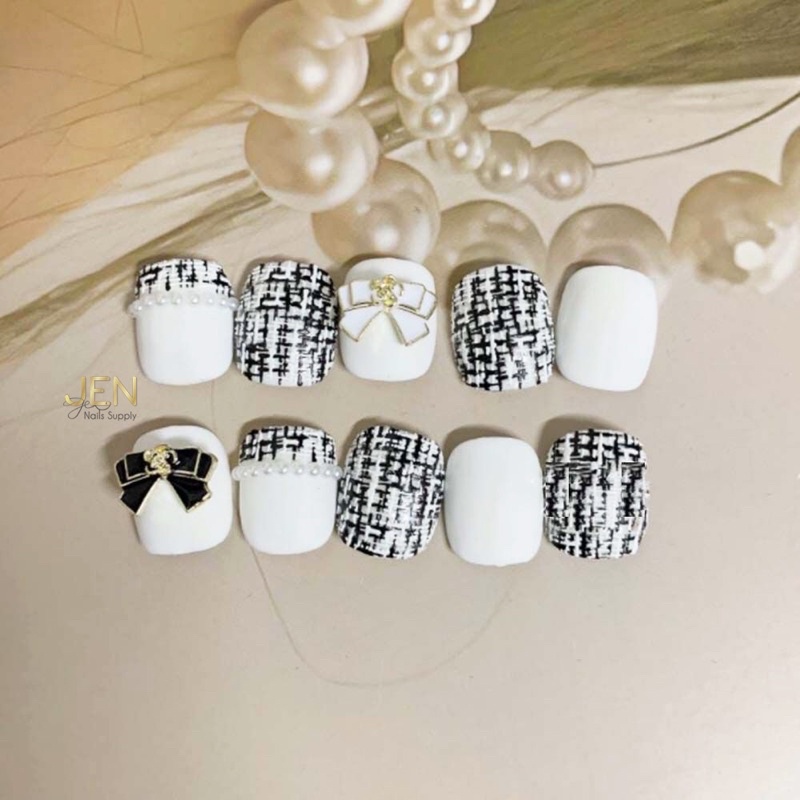 Charm nail thương hiệu-charm hoa trà