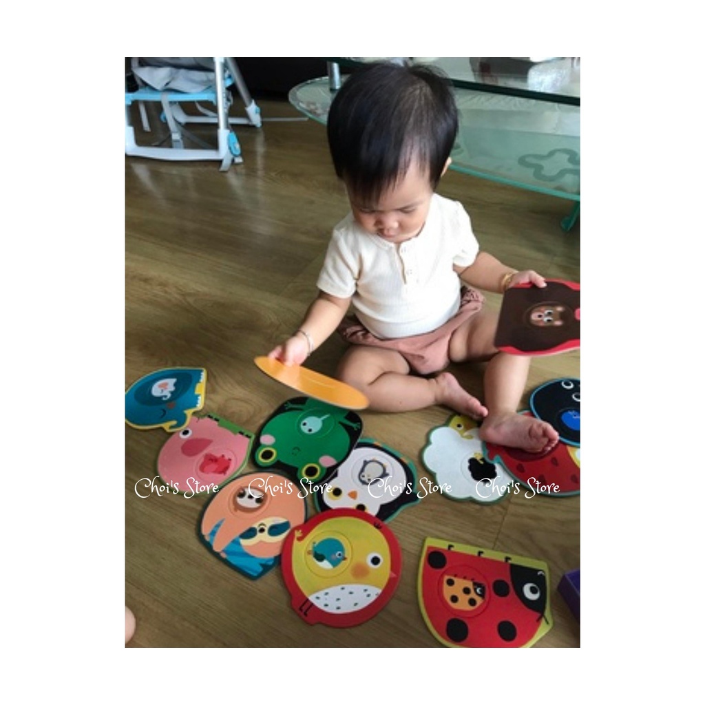 Ghép hình 2 mảnh xếp hình 24 chi tiết kích thích khả năng quan sát, tư duy Joan Mirro Baby Puzzle  Choi Store 33