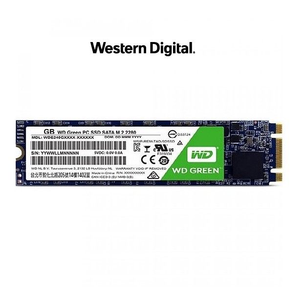  Ổ cứng SSD Western Digital Green M.2 2280 Sata III 120GB WDS120G2G0B | WebRaoVat - webraovat.net.vn