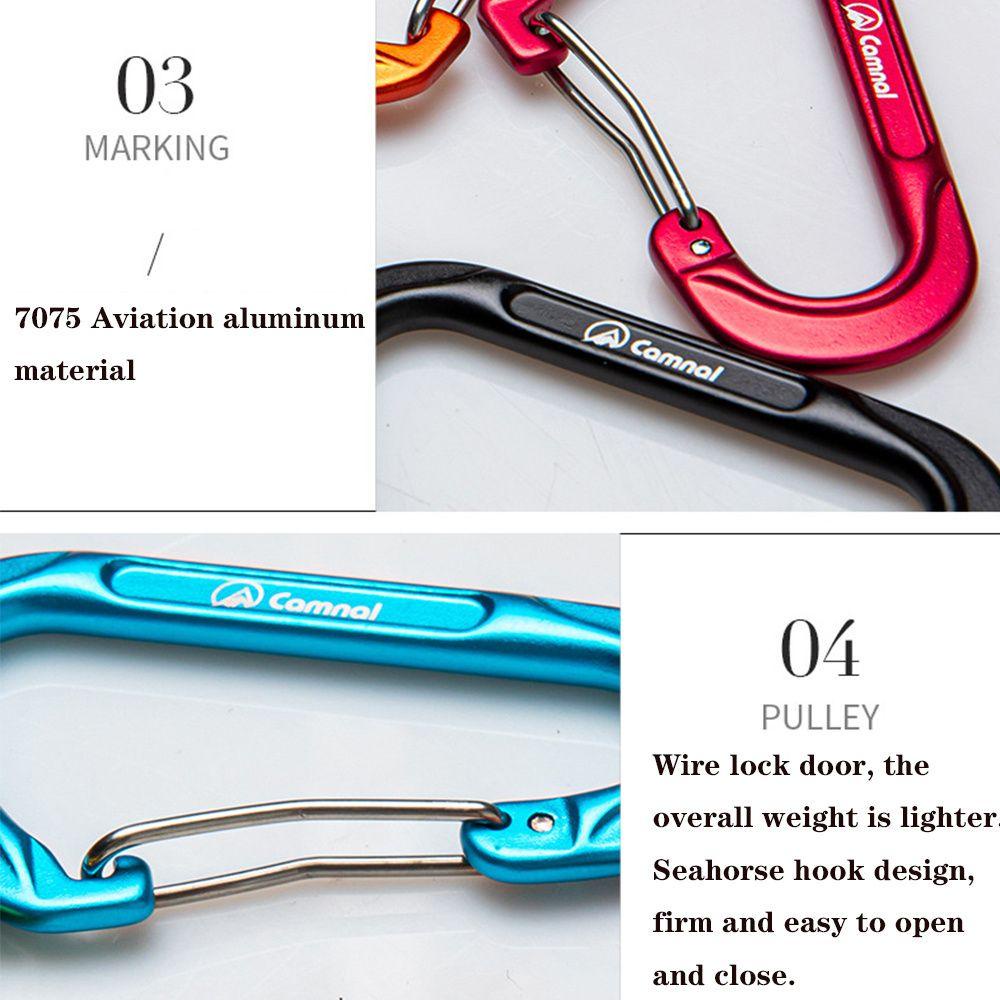 Móc Khóa Carabiner Đa Năng Tiện Dụng Cho Hoạt Động Ngoài Trời