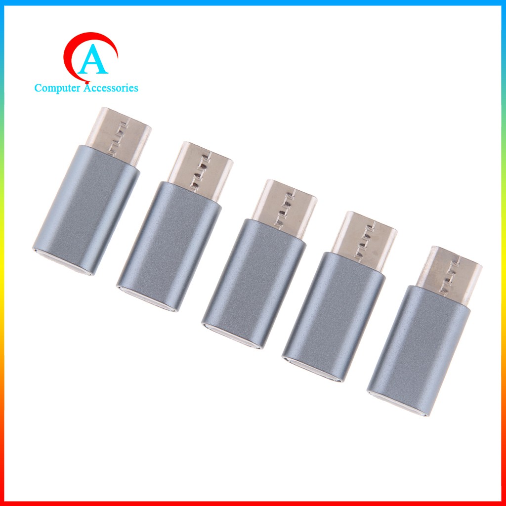 Bộ Chuyển Đổi Usb 3.1 Type C Sang Micro Usb Female Cho Android,Galaxy S7 Edge, Nexus 5,5pcs