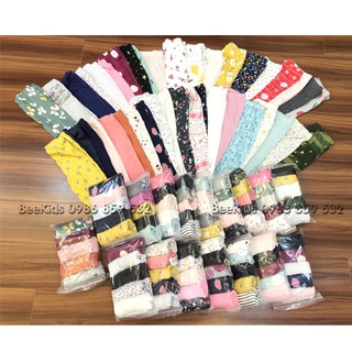 Combo 5 quần legging chất cotton mềm mịn size nhí dành cho bé gái size từ 3m đến 24m