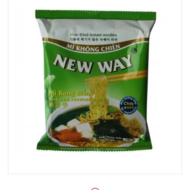 Mì Chay Không Chiên Rong Biển New Way (70g)