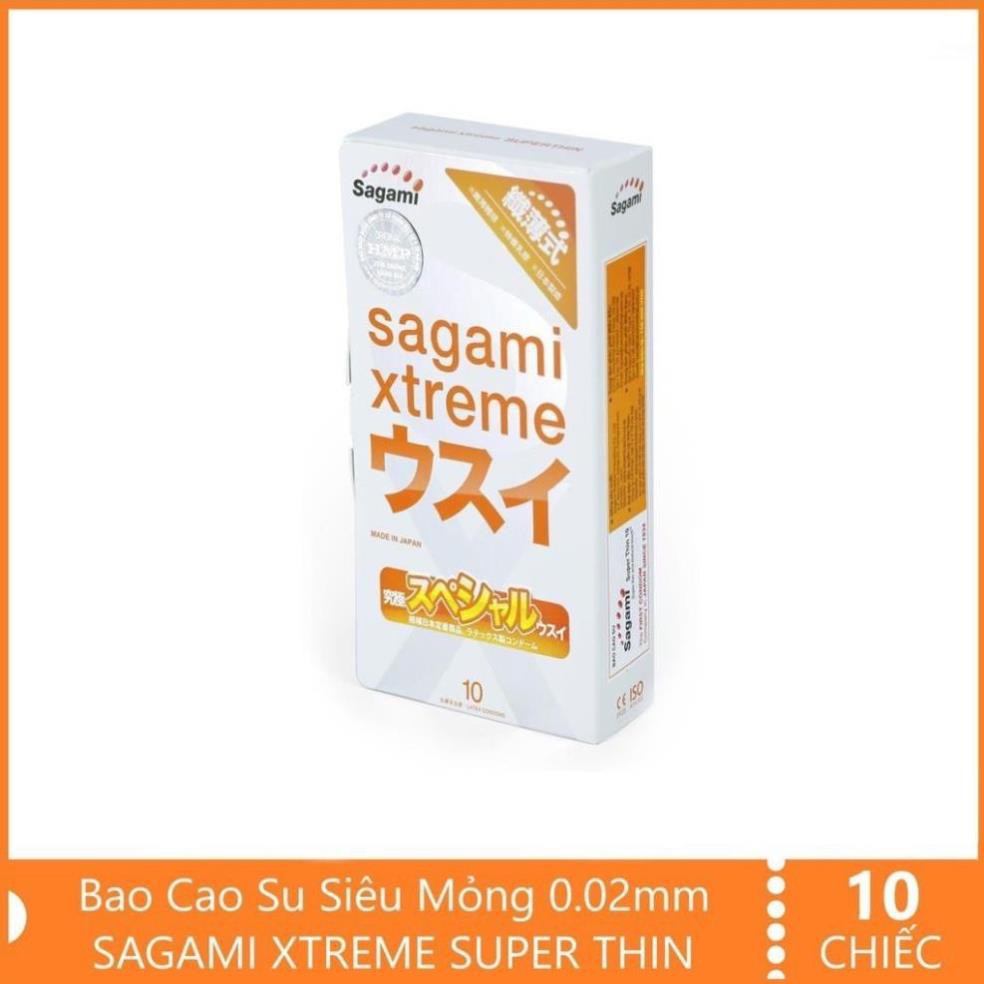 BAO CAO SU SAGAMI SUPRE THIN - SIÊU MỎNG CẢM GIÁC NHƯ KHÔNG DÙNG BAO - HỘP 10 BAO