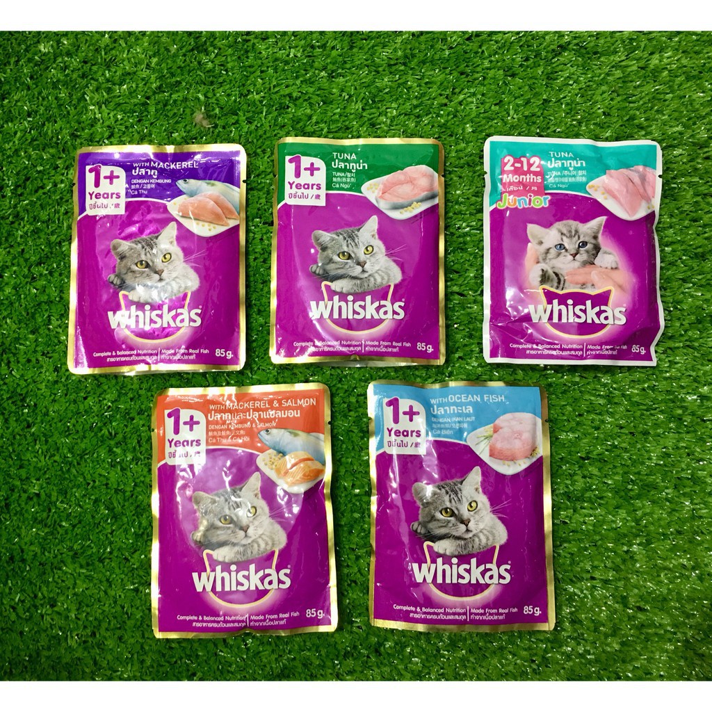 Pate cho mèo Whiskas gói 80g - thức ăn cho mèo pate 80g