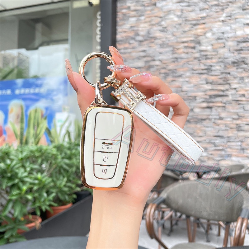 Ốp Chìa Khóa Điều Khiển Từ Xa Cho Xe Hơi Toyota Corolla Cross Altis Camry CHR RAV 4 RAV4